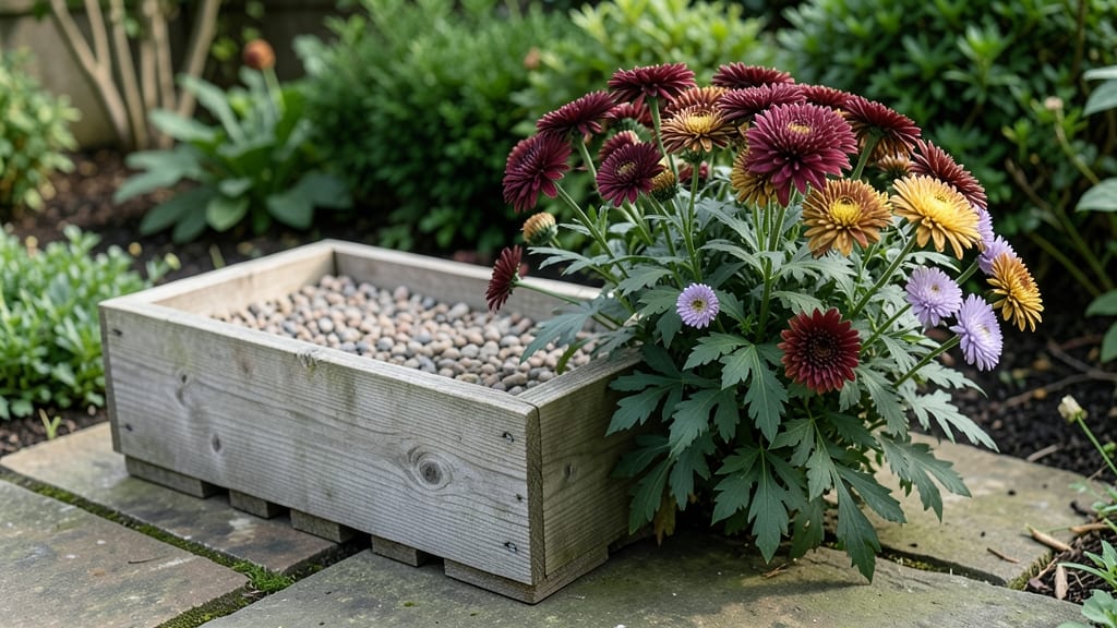 Mums in Flower Boxes: Bold Color Cascades for Season-Long Display