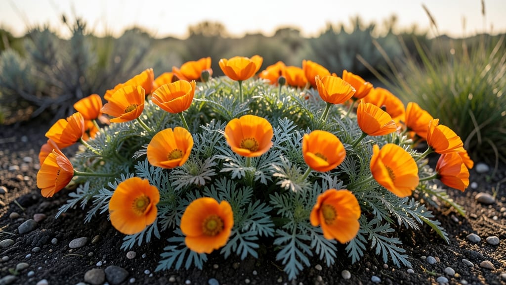 California Poppy and Orange Flower: Vibrant Pollinator Haven for Sunny Gardens