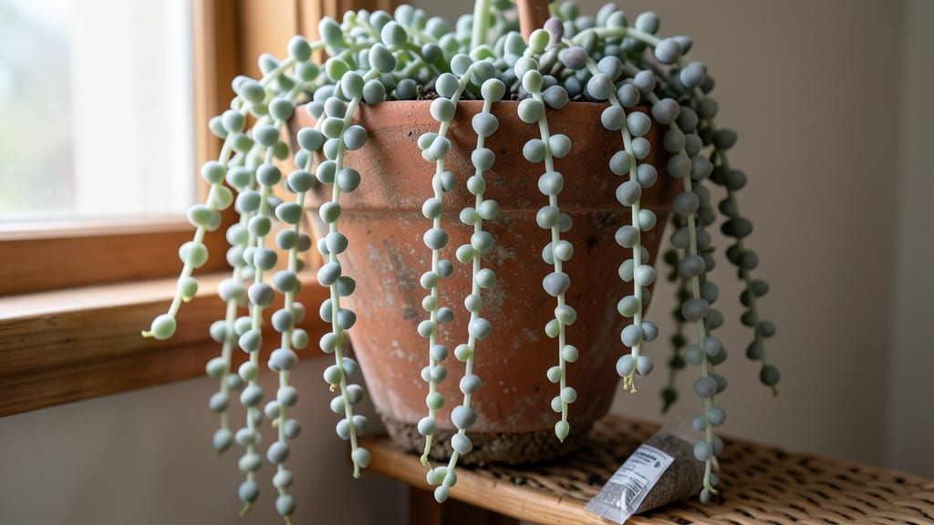 White Flower Hanging Plant: Cascading Elegance for Vertical Gardens