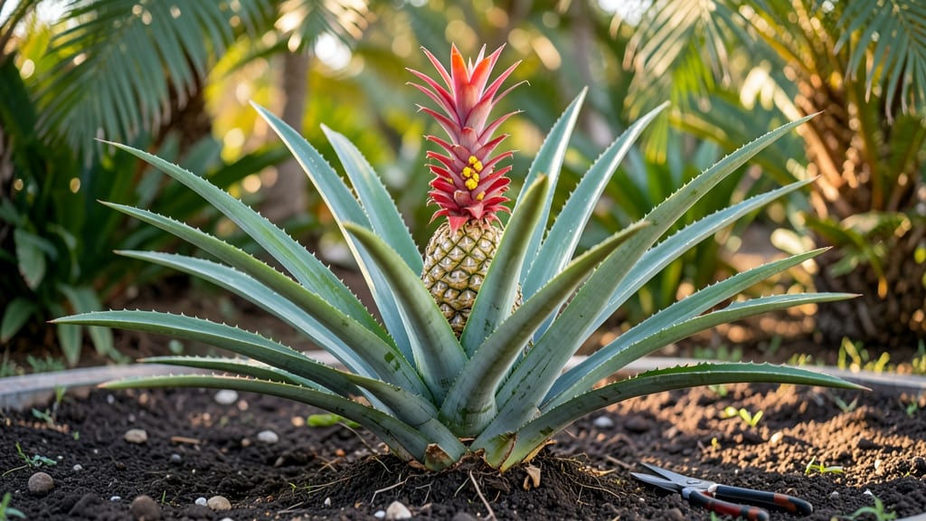 Pineapple Plant Flower: Tropical Bloom Cycle for Year-Round Harvesting
