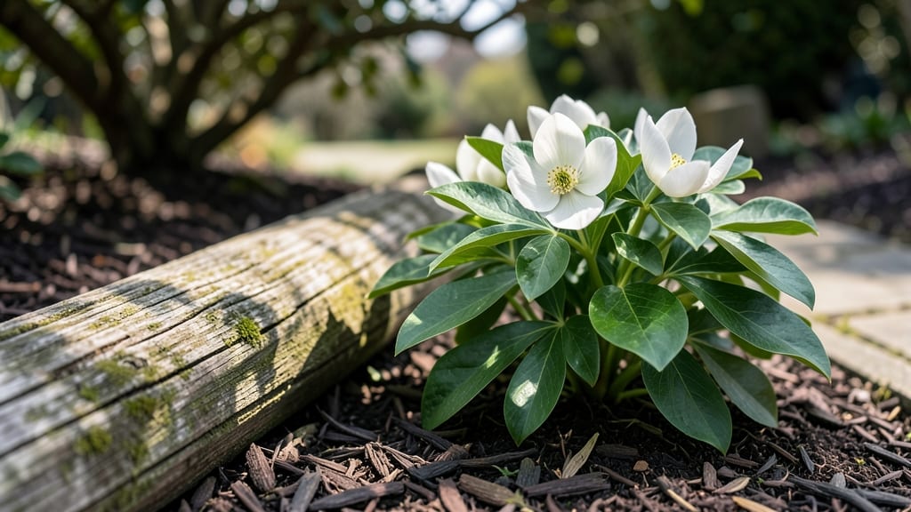 Log Flower Bed: Year-Round Color With Frost-Resistant Blooms