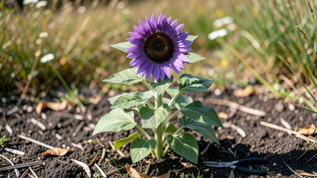 Purple Teddy Bear Sunflowers: Velvety Petals That Steal Every Show