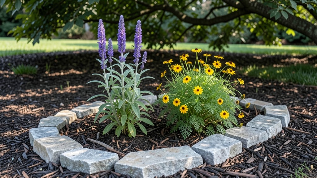 Landscaping Stones for Flower Beds: Curved Edging That Elevates Garden Borders