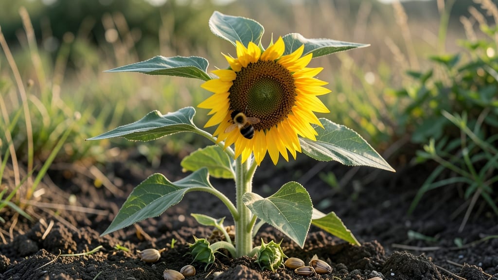 Bumble Bee Sunflower Companion: Pollinator Powerhouse for Thriving Gardens