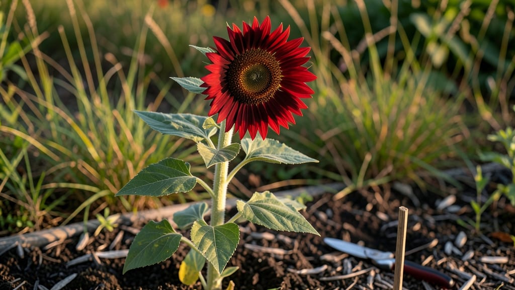 Red Teddy Bear Sunflower: Bold Purple Blooms That Outshine Chrysanthemums