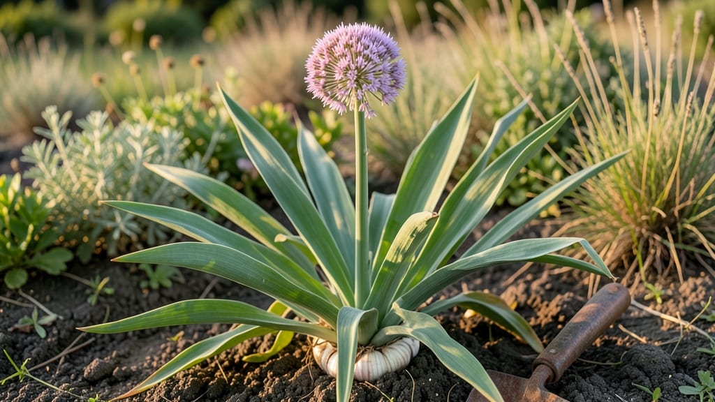 Garlic Plant Flower Images: Stunning Umbrella Blooms for Your Garden